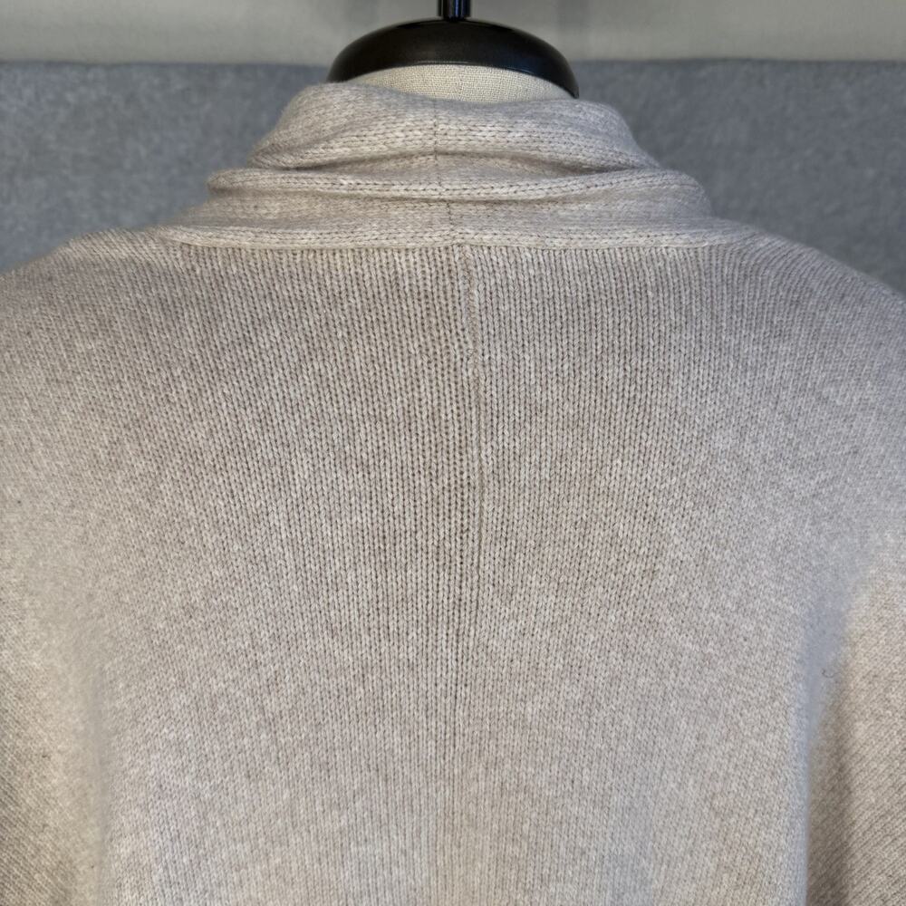 Eileen Fisher Tan Open Front Cardigan Sweater Shrug M/L Italian Yarn Boho - Picture 6 of 9